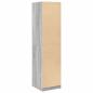 Preview: Kleiderschrank Grau Sonoma 50x50x200 cm Holzwerkstoff