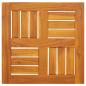 Preview: Tischplatte 40x40x2 cm Quadratisch Massivholz Akazie