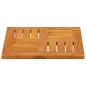 Preview: Tischplatte 40x40x2 cm Quadratisch Massivholz Akazie