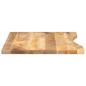 Preview: Schreibtischplatte mit Aussparung 90x60x2,5 cm Massivholz Mango