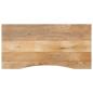 Preview: ARDEBO.de - Schreibtischplatte mit Aussparung 110x60x2,5cm Massivholz Mango