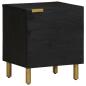 Preview: Nachttische 2 Stk. Schwarz 40x33x46 cm Massivholz Mango