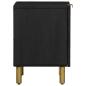 Preview: Nachttische 2 Stk. Schwarz 40x33x46 cm Massivholz Mango