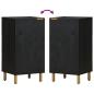 Preview: Sideboard Schwarz 40x33x75 cm Holzwerkstoff