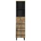 Preview: Badschrank 38x33,5x160 cm Massivholz Mango