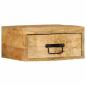 Preview: Wand-Nachttisch Raues Mangoholz