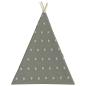 Preview: Kinder Tipi-Zelt mit Tasche Polyester Grau 115x115x160 cm