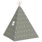 Preview: Kinder Tipi-Zelt mit Tasche Polyester Grau 115x115x160 cm