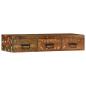 Preview: TV-Wandschrank 100x30x19 cm Altholz Massiv