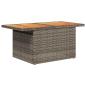 Preview: 7-tlg. Garten-Sofagarnitur mit Kissen Grau Poly Rattan