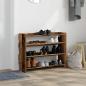 Preview: Schuhregal Altholz-Optik 80x25x62 cm Holzwerkstoff