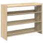 Preview: Schuhregal Sonoma-Eiche 80x25x62 cm Holzwerkstoff