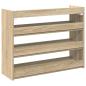 Preview: Schuhregal Sonoma-Eiche 80x25x62 cm Holzwerkstoff