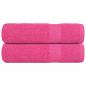 Preview: ARDEBO.de - Duschtücher FROGN 2 Stk. Rosa 70x140 cm 360 g/qm