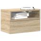 Preview: ARDEBO.de - Wand-Nachttisch Sonoma-Eiche 45x26x28,5 cm
