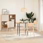 Preview: Tischplatte Hellbraun 80x40x2 cm Massivholz Eiche Oval