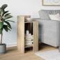 Preview: Beistelltisch mit Ablage Sonoma-Eiche 25,5x27x60 cm