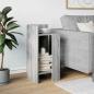 Preview: Beistelltisch mit Ablage Grau Sonoma 25,5x27x60 cm