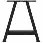 Preview: Couchtischbeine A-Form 2 Stk. Schwarz 50x(42-43) cm Stahl