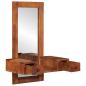 Preview: Wandspiegel mit Schubladen 60x33x90 cm Massivholz Akazie