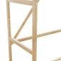Preview: Kleiderständer mit Ablagen und Rollen 110x40x180 cm Bambus