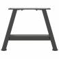 Preview: Couchtischbeine A-Form 2 Stk. Anthrazit 50x(30-31) cm Stahl