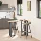 Preview: ARDEBO.de - Bartischbeine T-Form 2 Stk. Anthrazit 40x35x(90-91) cm Stahl