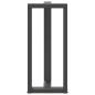 Preview: Bartischbeine T-Form 2 Stk. Anthrazit 40x35x(90-91) cm Stahl
