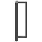 Preview: Bartischbeine T-Form 2 Stk. Anthrazit 60x35x(110-111) cm Stahl