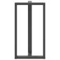 Preview: Bartischbeine T-Form 2 Stk. Anthrazit 60x35x(110-111) cm Stahl