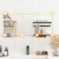 Preview: Wandspiegel mit LED-Leuchten 40x80 cm Glas Rechteckig