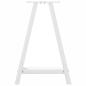 Preview: Esstischbeine A-Form 2 Stk. Weiß 50x(72-73) cm Stahl