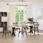 Preview: Esstischbeine X-Form 2 Stk. Schwarz 50x(72-73) cm Stahl