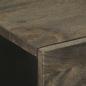 Preview: Sideboard Schwarz 60x33x75 cm Massivholz Mango