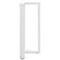 Preview: Bartischbeine T-Form 2 Stk. Weiß 60x35x(90-91) cm Stahl