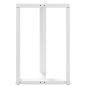 Preview: Bartischbeine T-Form 2 Stk. Weiß 60x35x(90-91) cm Stahl