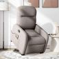 Preview: Massagesessel mit Aufstehhilfe Taupe Stoff