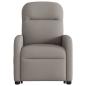Preview: Massagesessel mit Aufstehhilfe Taupe Stoff