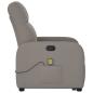 Preview: Massagesessel mit Aufstehhilfe Taupe Stoff
