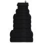 Preview: ARDEBO.de - 12-tlg. Handtuch-Set FROGN Schwarz 360 g/m²