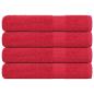 Preview: ARDEBO.de - Saunatücher FROGN 4 Stk. Rot 80x200 cm 360 g/m²