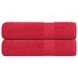 Preview: ARDEBO.de - Duschtücher FROGN 2 Stk. Rot 70x140 cm 360 g/m²
