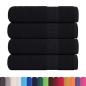 Preview: Badetücher FROGN 4 Stk. Schwarz 100x150 cm 360 g/m²