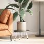 Preview: Haarnadelbeine für Couchtisch 4 Stk. Weiß 20 cm Massivstahl