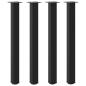 Preview: Bartischbeine 4 Stk. Schwarz 90-92 cm Stahl