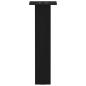 Preview: Couchtischbeine 4 Stk. Schwarz 42 cm Stahl