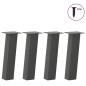 Preview: ARDEBO.de - Couchtischbeine 4 Stk. Anthrazit 30 cm Stahl