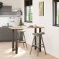 Preview: Bartischbeine Naturstahl 2 Stk. 60x(100-101) cm Stahl