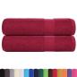 Preview: Badetücher FROGN 2 Stk. Bordeaux 100x150 cm 360 g/m²