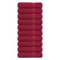 Preview: ARDEBO.de - Badetücher FROGN 10 Stk. Bordeaux 100x150 cm 360 g/m²